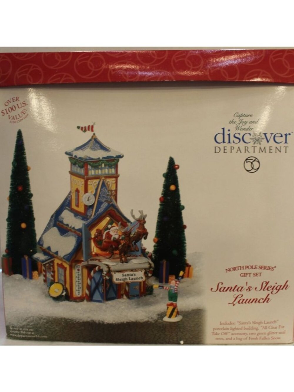 Dept 56 North Pole - Santa's Sleight Launch Gift Set